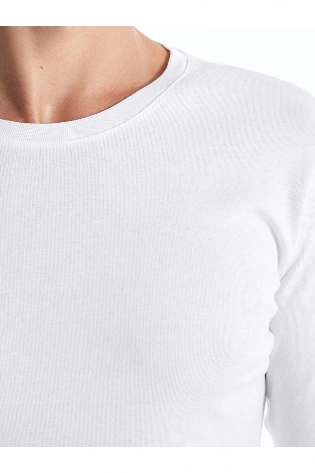 Bisiklet Yaka Uzun Kollu Erkek Tişört