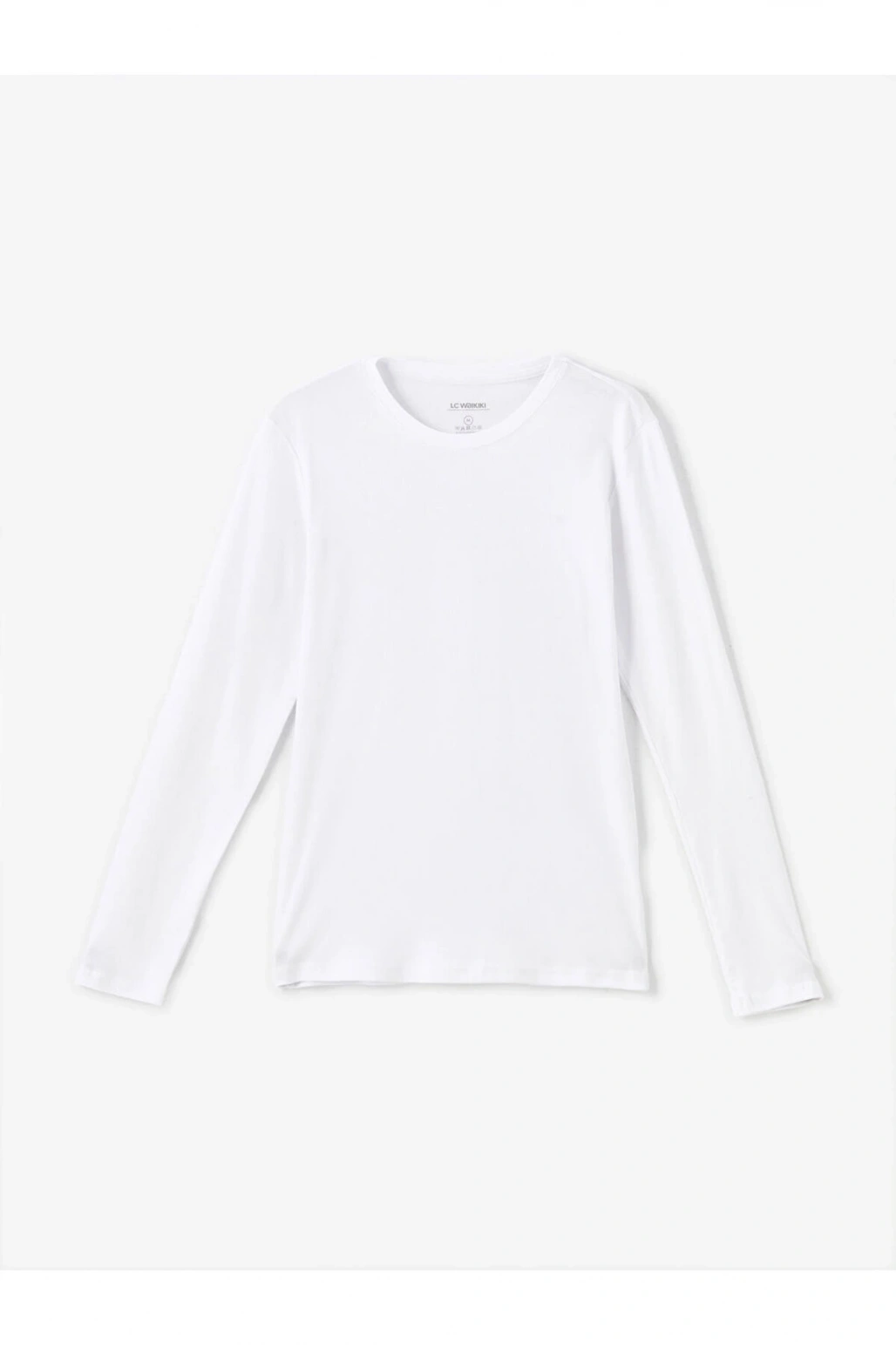 Bisiklet Yaka Uzun Kollu Erkek Tişört