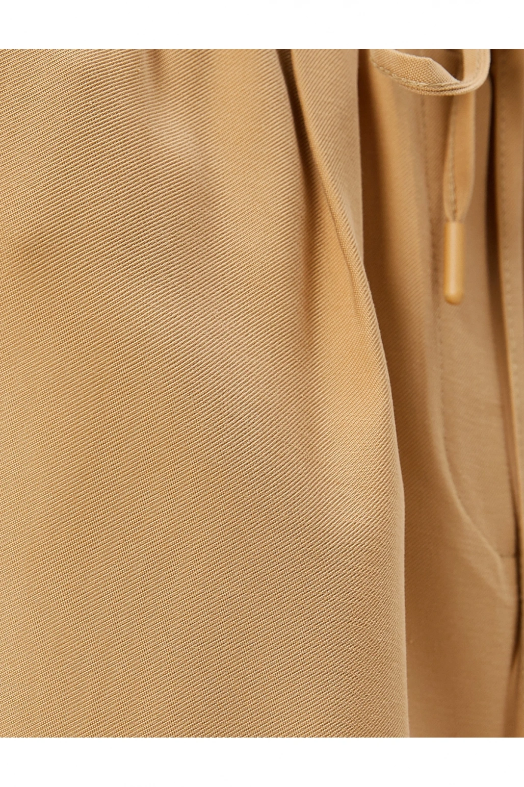 Bol Paça Pantolon Viskoz Kumaş Beli Bağlamalı Cepli