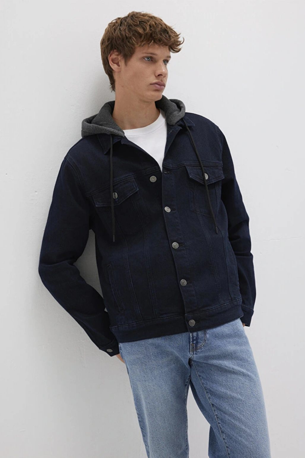 Brandon 90lar Mürekkep Mavisi Jean Ceket