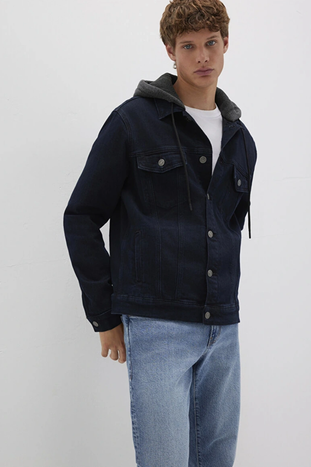 Brandon 90lar Mürekkep Mavisi Jean Ceket