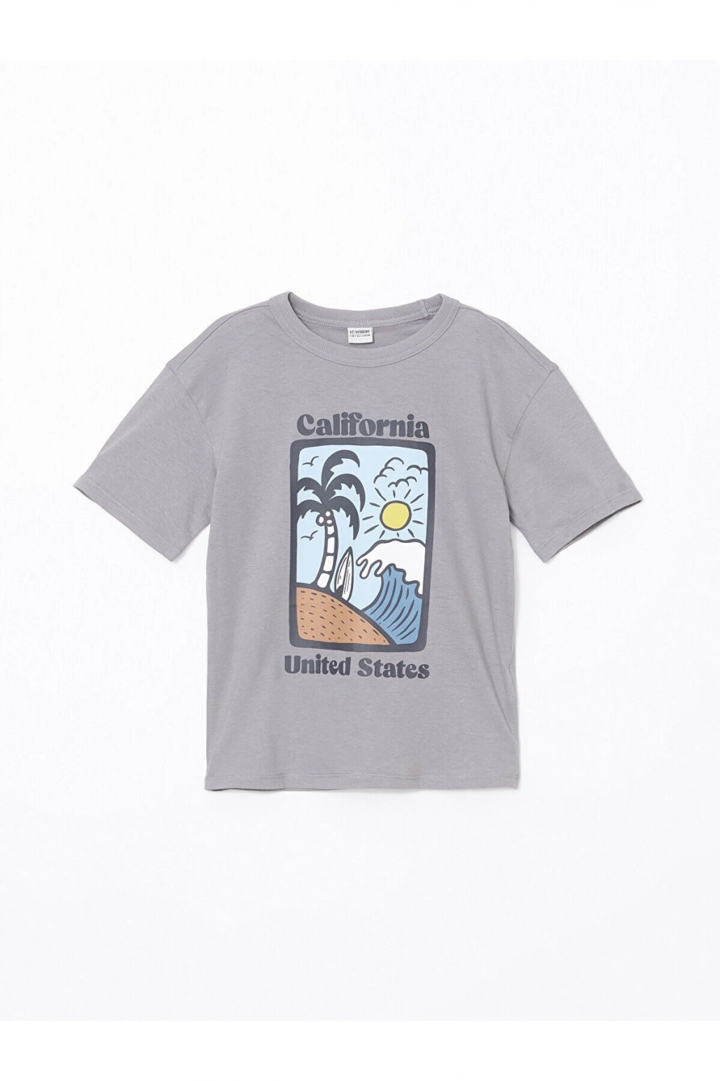 California Baskılı Erkek Çocuk Tişört 2li Takım
