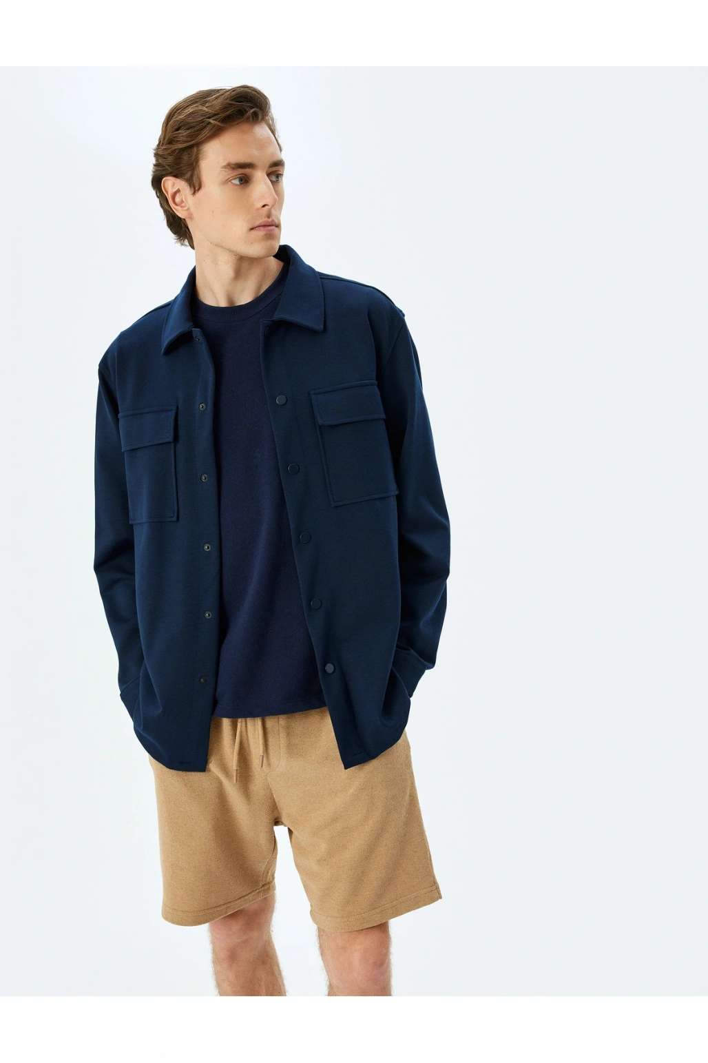 Cep Detaylı Mini Beli Bağcıklı Şort