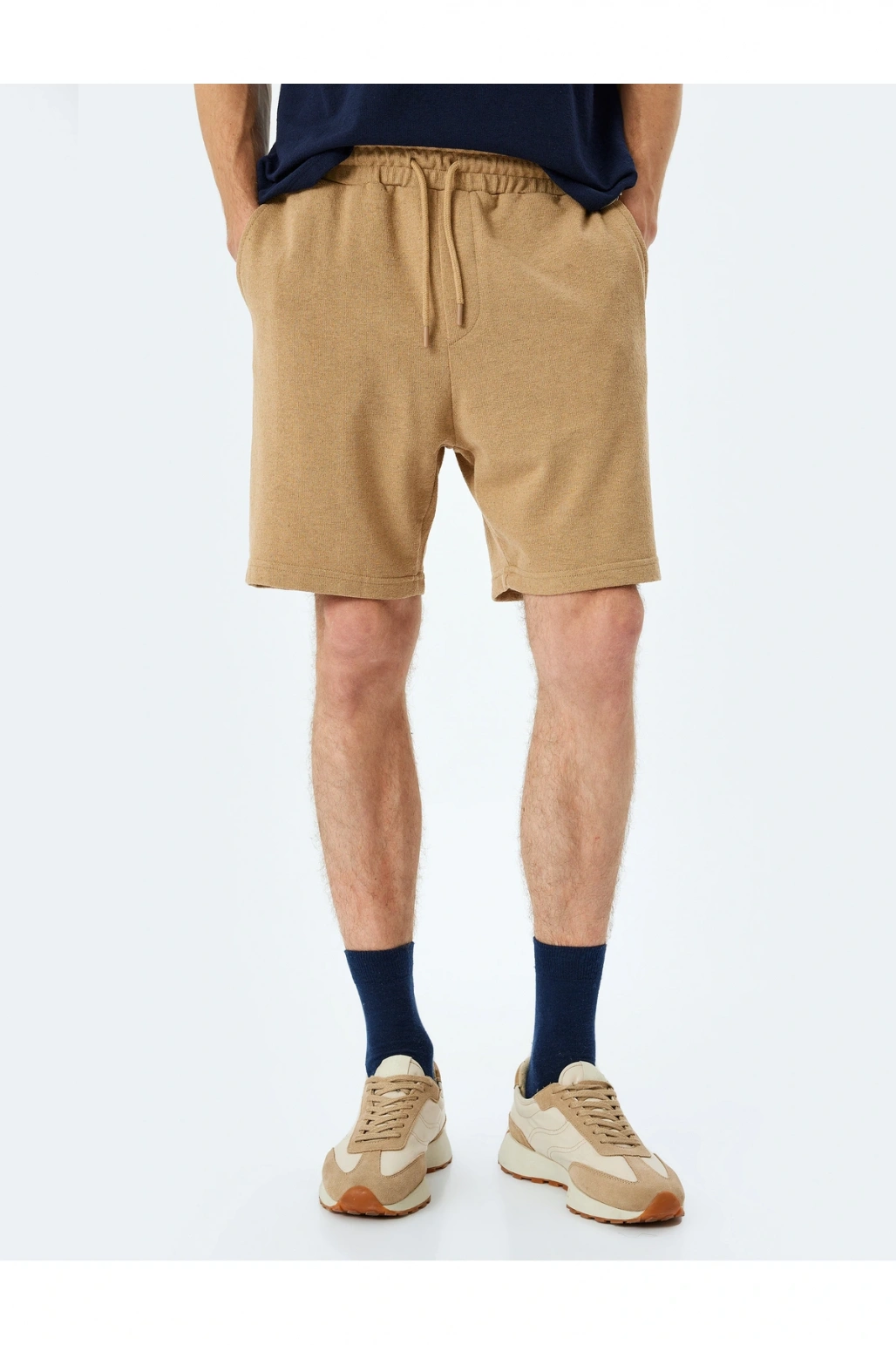 Cep Detaylı Mini Beli Bağcıklı Şort