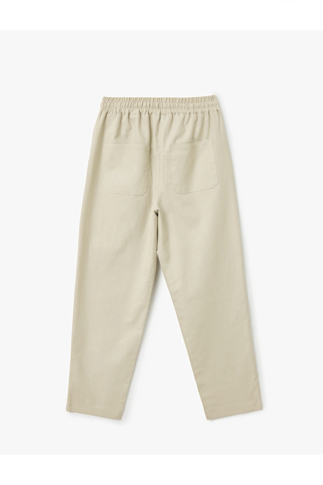 Cepli Beli Bağcıklı Bej Kadın Pantolon 5SAK40277PW