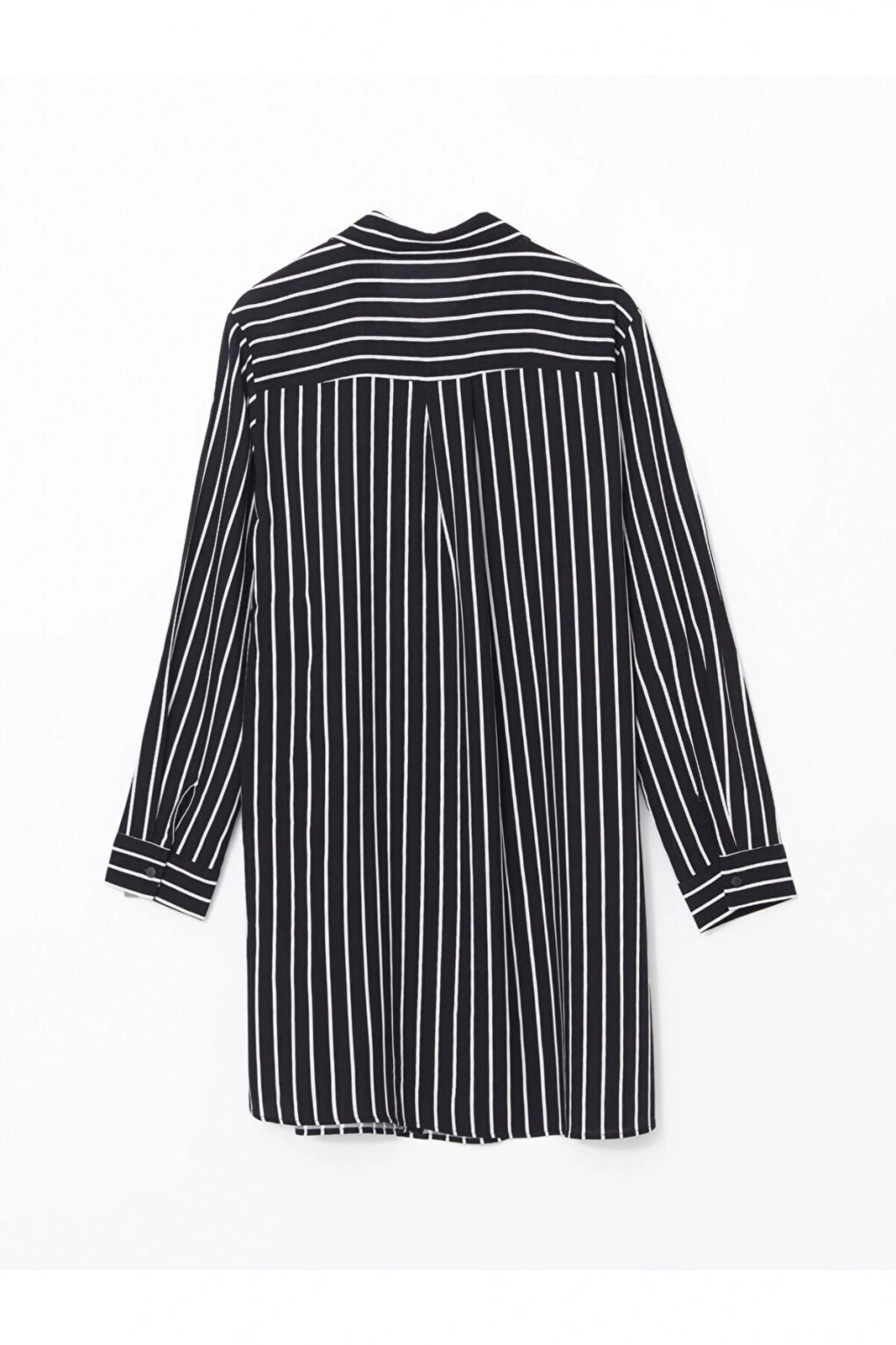 Cizgili Poplin Kadin Gomlek Tunik - S5G059Z8