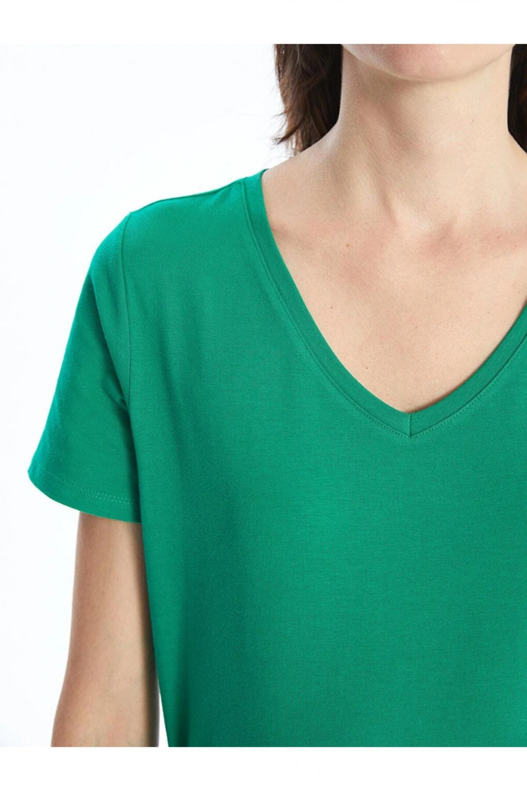 Classic V Yaka Kadın Tişört (S5)