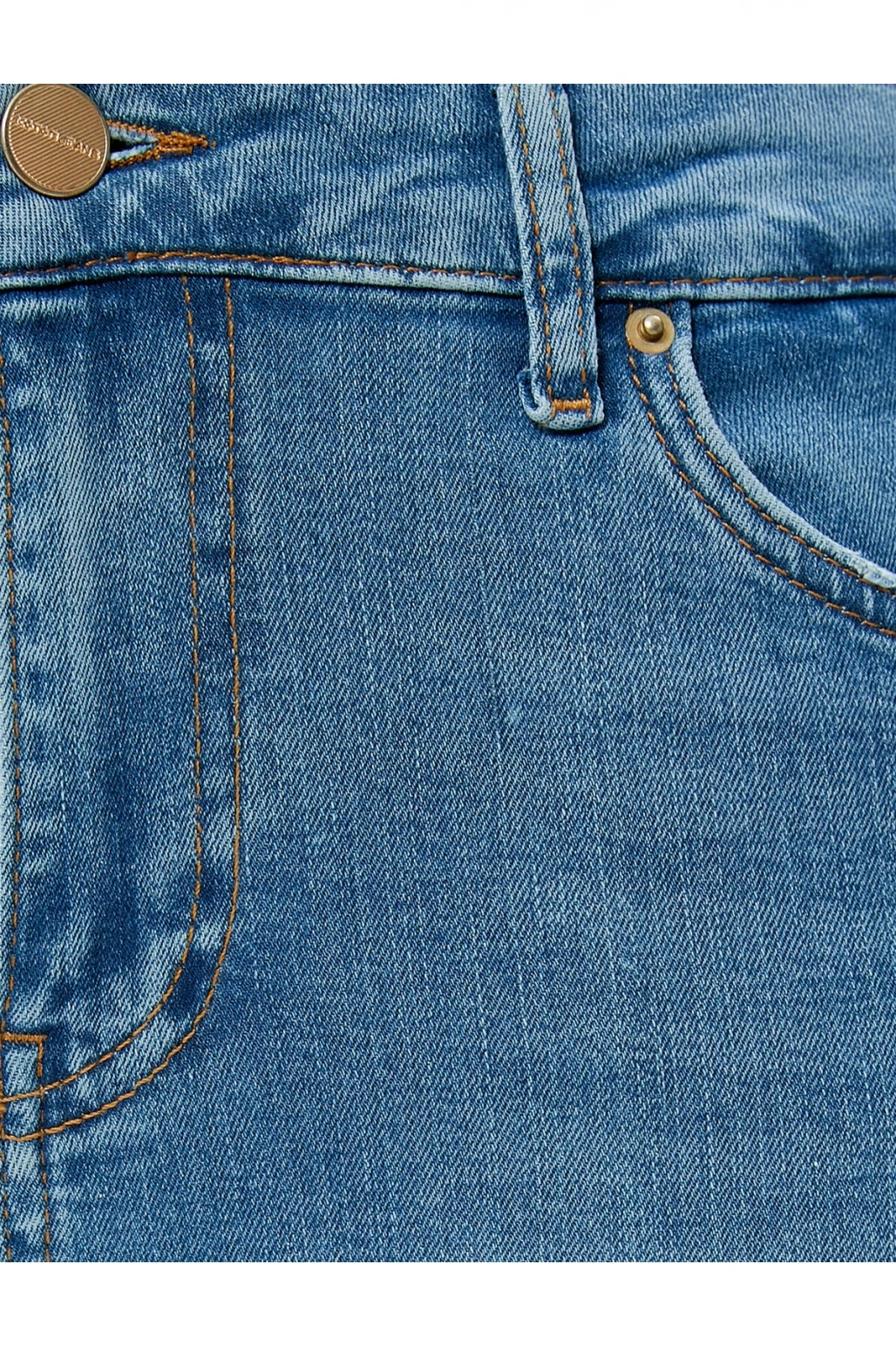 Dar Kesim Yüksek Bel Kot Pantolon Yıpratmalı Esnek Cepli Pamuklu - Carmen Skinny Jeans