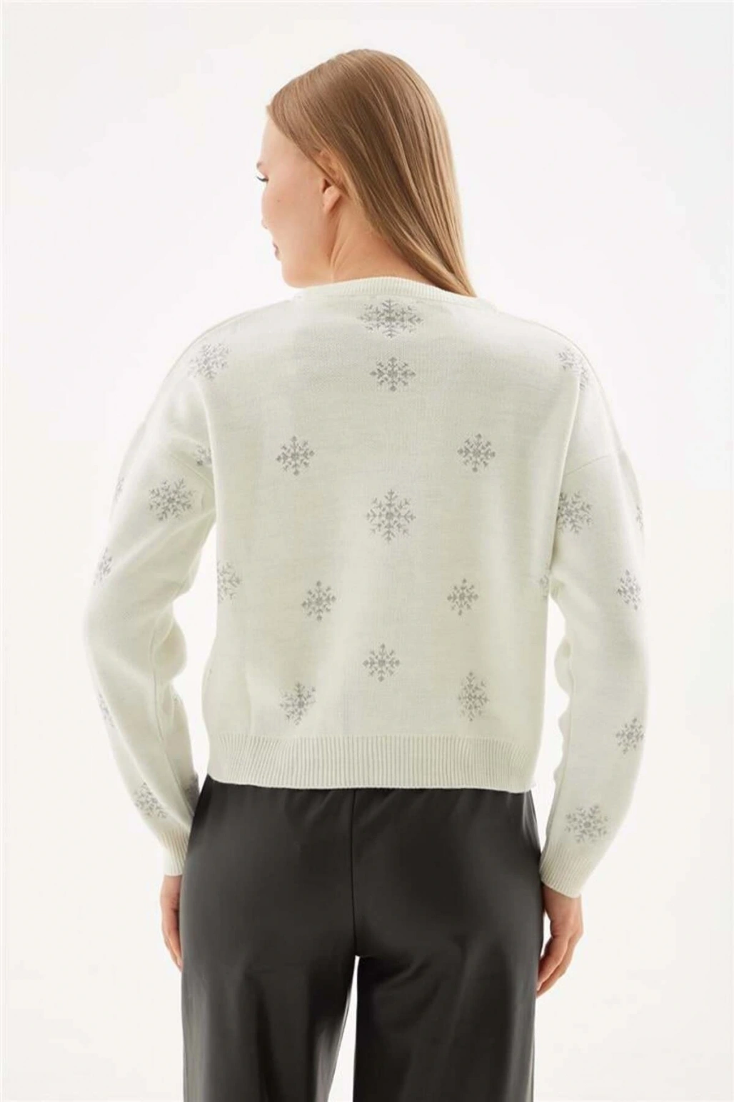 Desenli Kazak Kırmızı