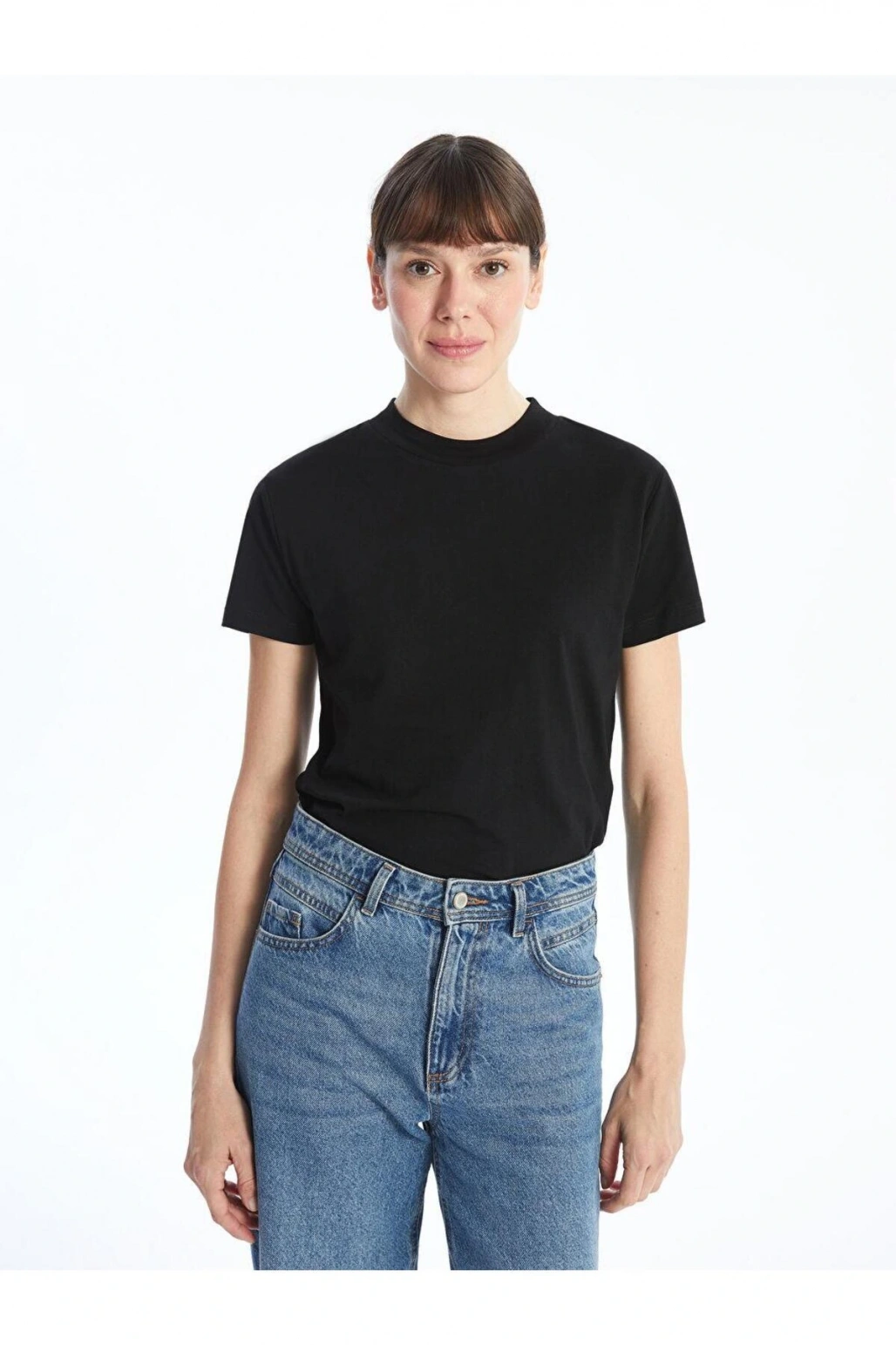 Dik Yaka Kadın Tişört (S5)