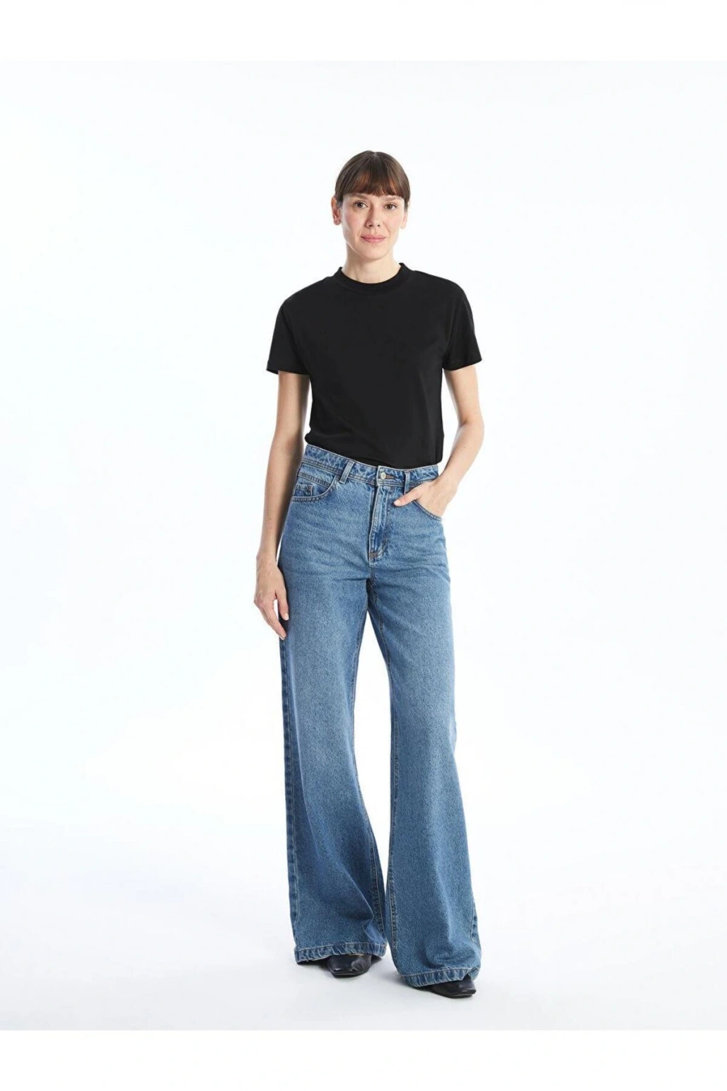 Dik Yaka Kadın Tişört (S5)