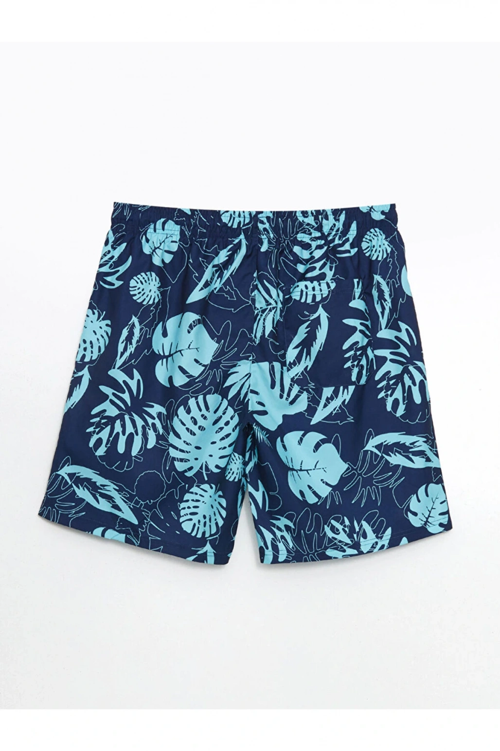 Diz Hizası Boy Desenli Erkek Deniz Şortu