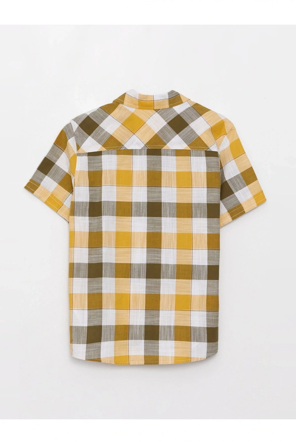 Ekose Kısa Kollu Erkek Çocuk Gömlek