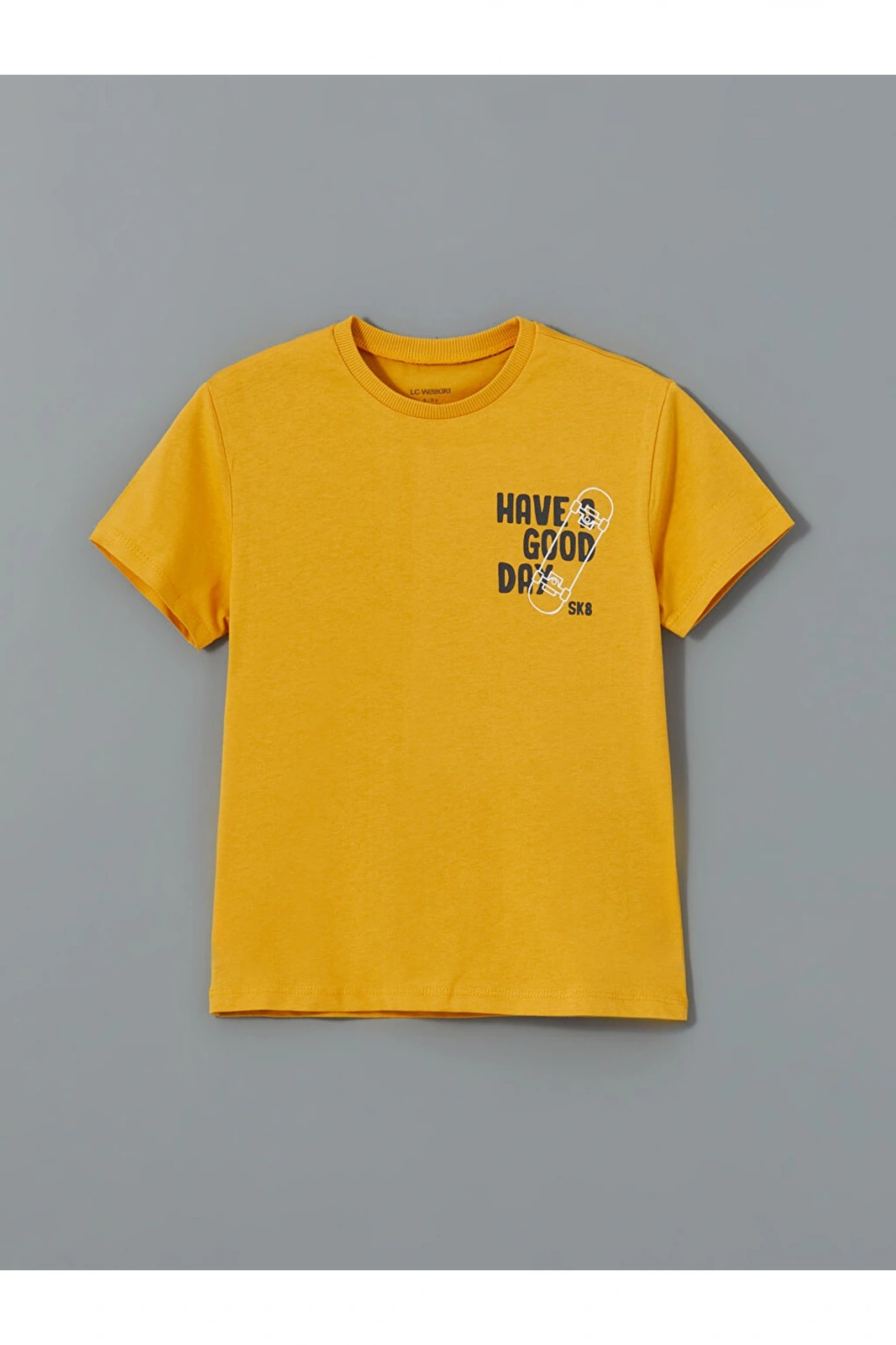 Ekru Bisiklet Yaka Baskılı Erkek Çocuk Takım 3lü