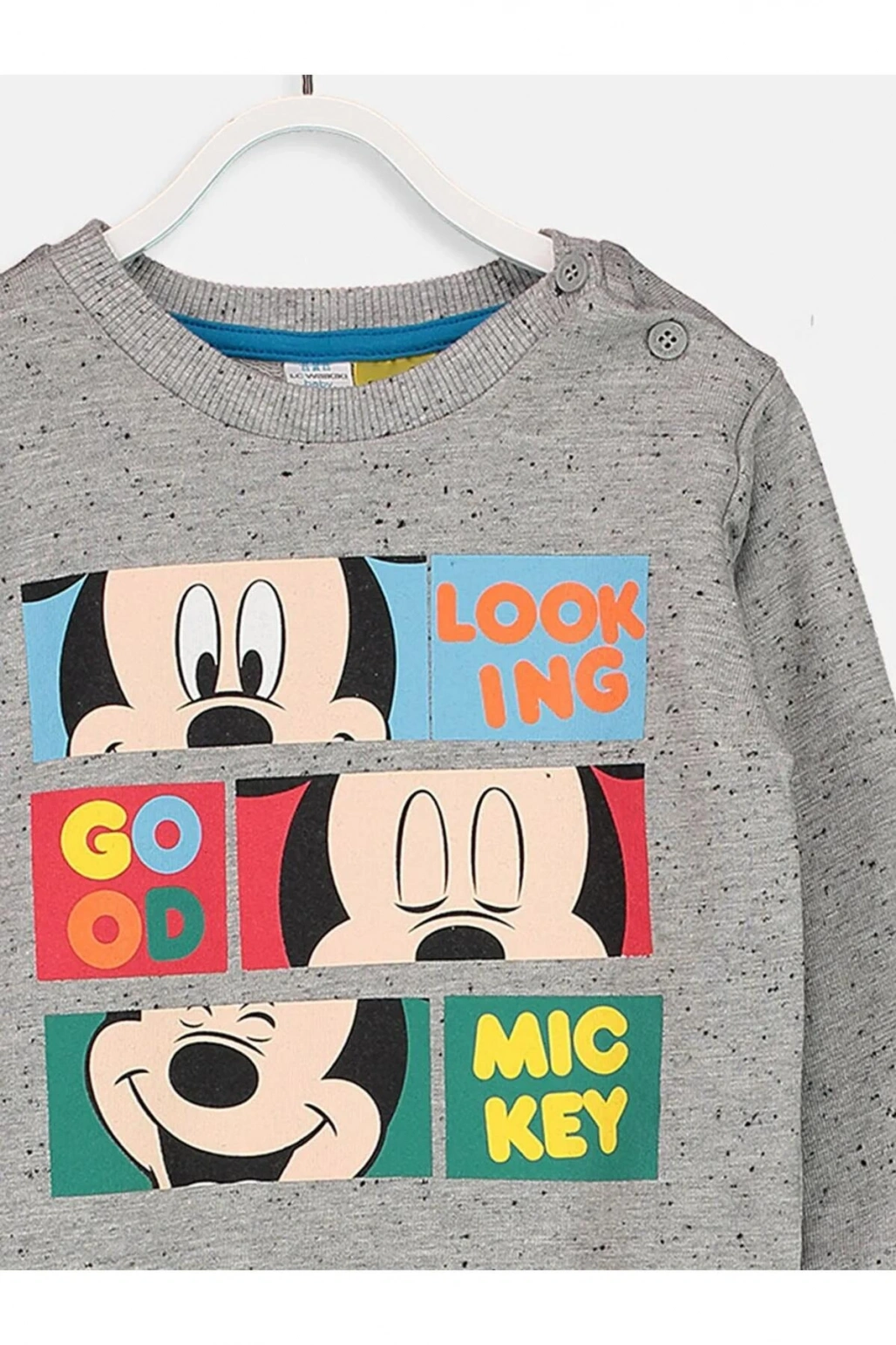 Erkek Bebek Gri Melanj D5P Sweatshirt