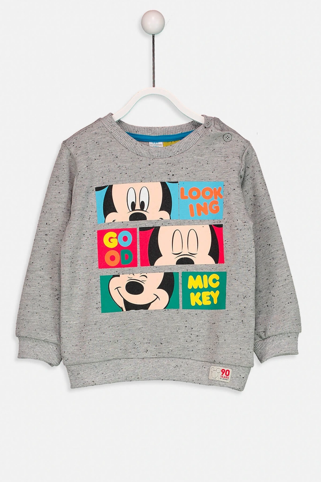 Erkek Bebek Gri Melanj D5P Sweatshirt