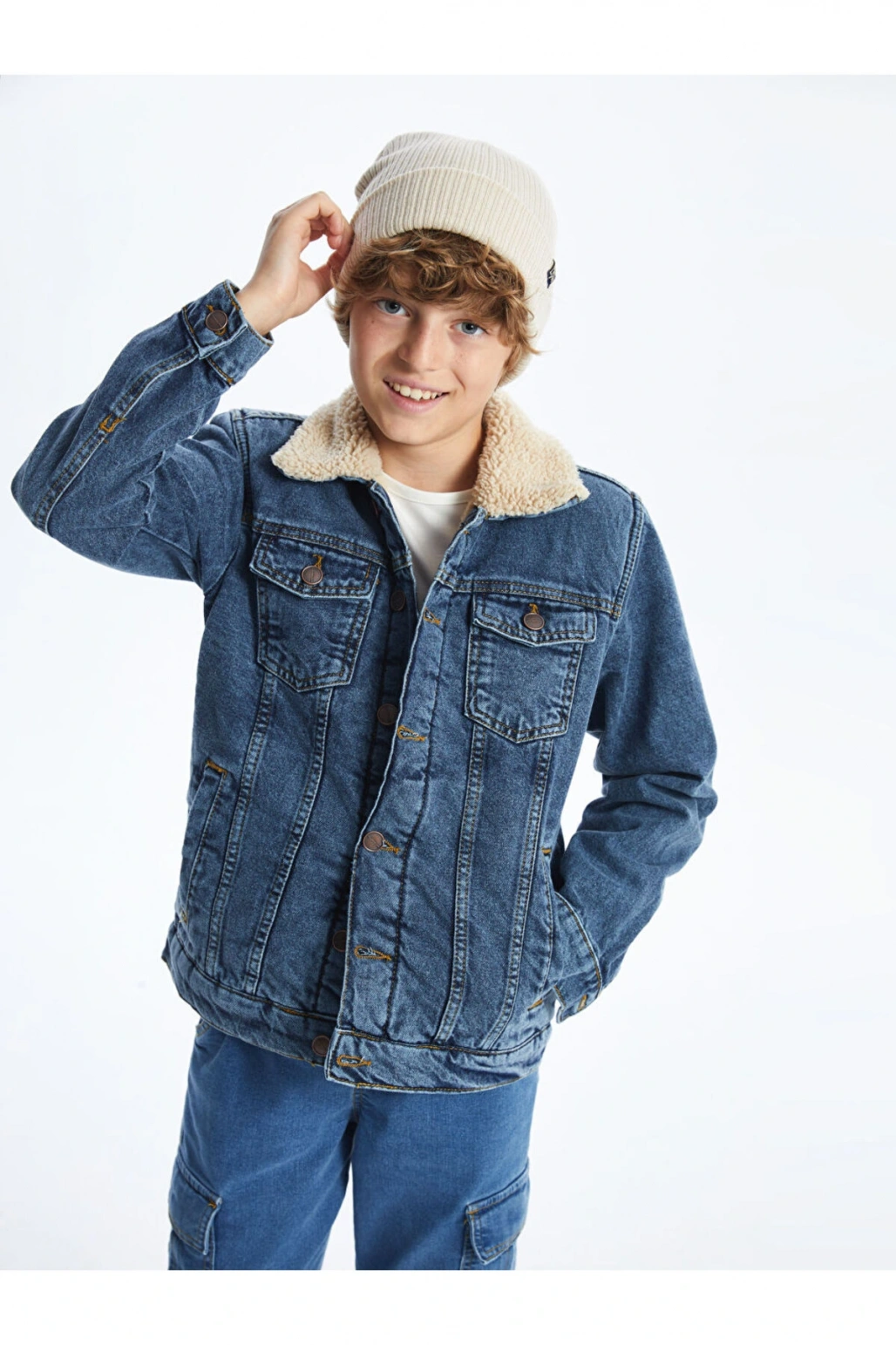 Erkek Cocuk Jean Ceket - W46450Z4