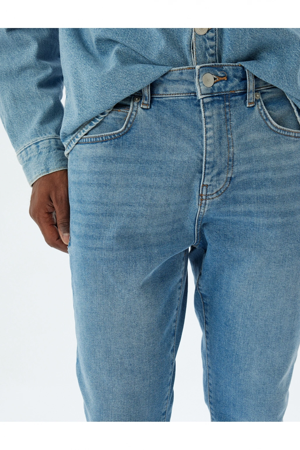 Erkek Jean Pantolon 5wam40017nd Açık Indigo