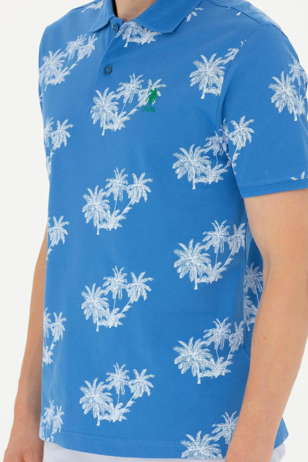 Erkek Saks Polo Yaka Tişört Verona