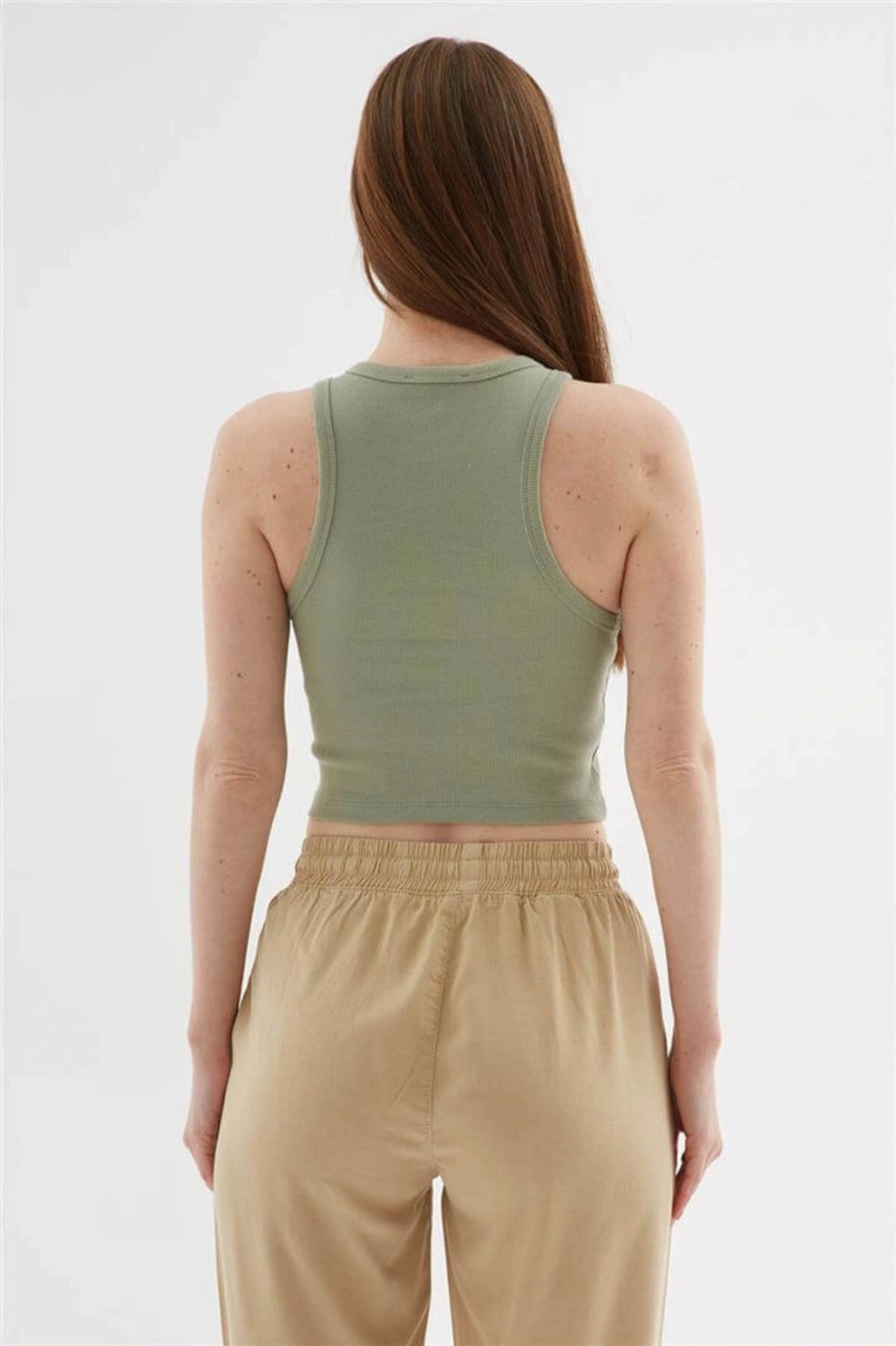 Fashion Friends Crop Atlet Haki