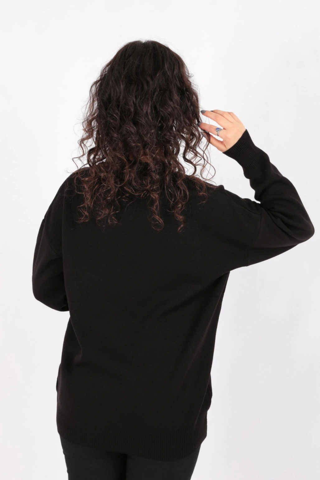 Fashion Friends V Yaka Kazak Siyah