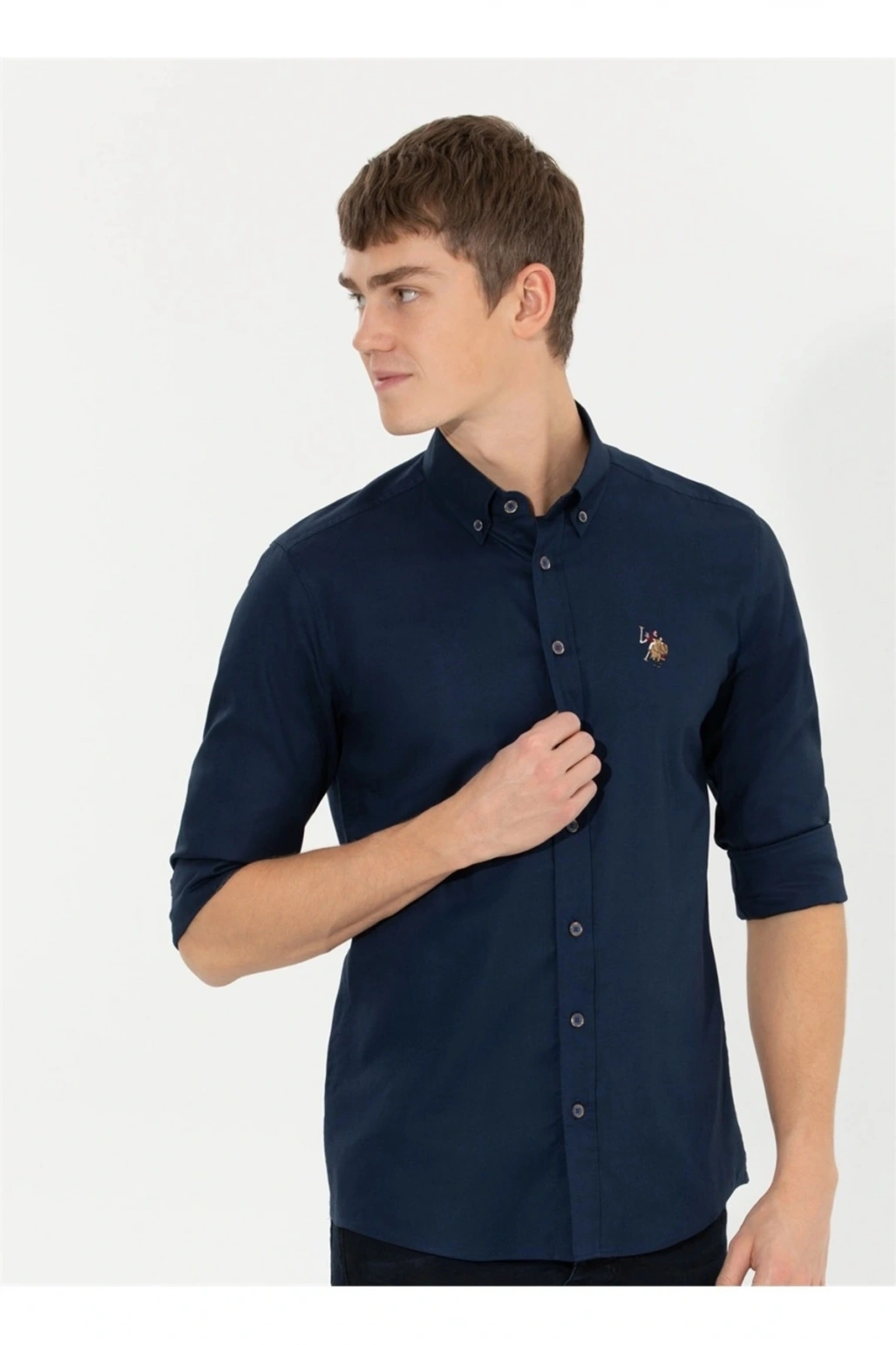 G081sz004 1450261 Cedcolor022 Us Polo Assn Erkek Gömlek Lacivert