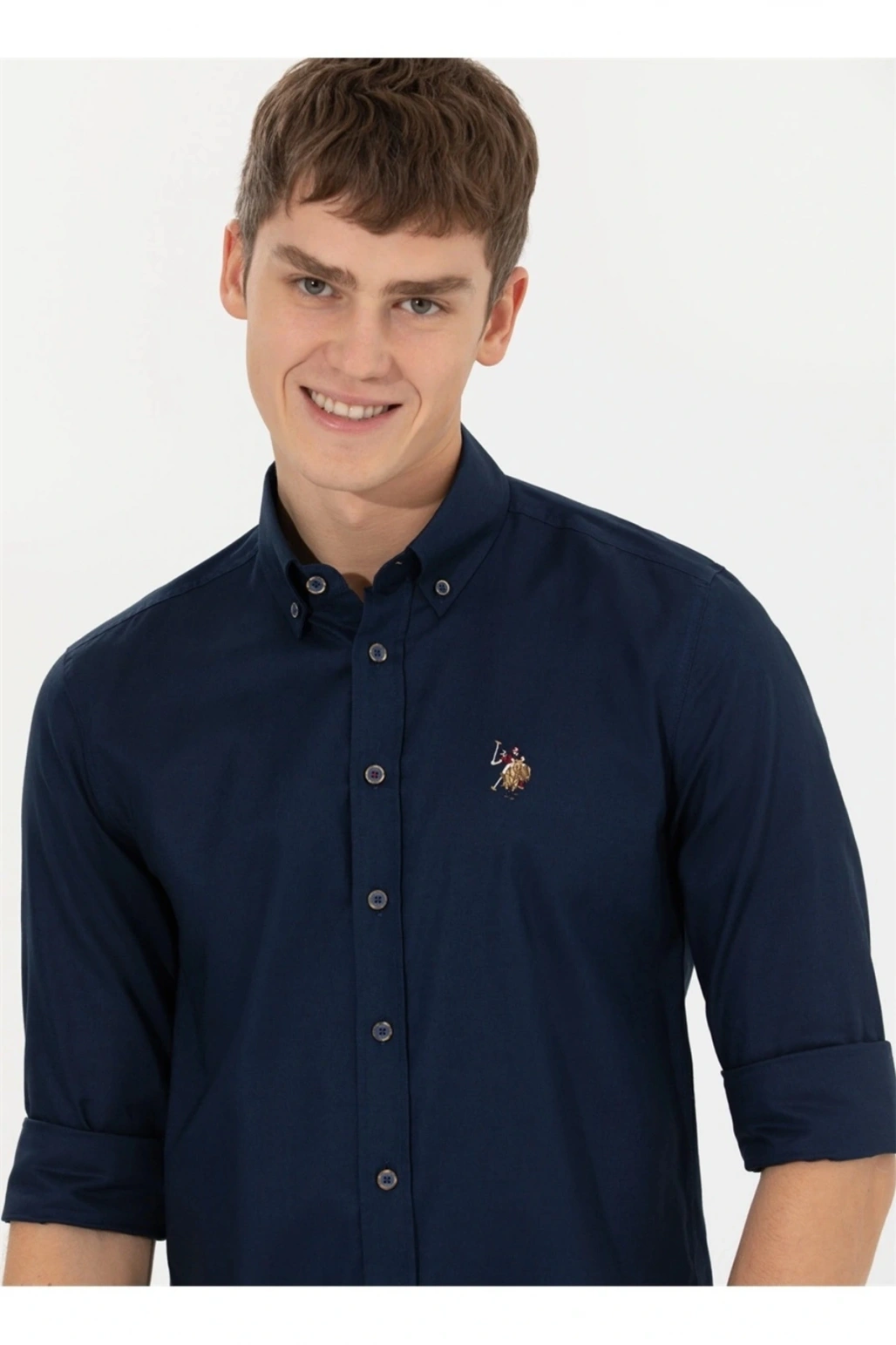 G081sz004 1450261 Cedcolor022 Us Polo Assn Erkek Gömlek Lacivert