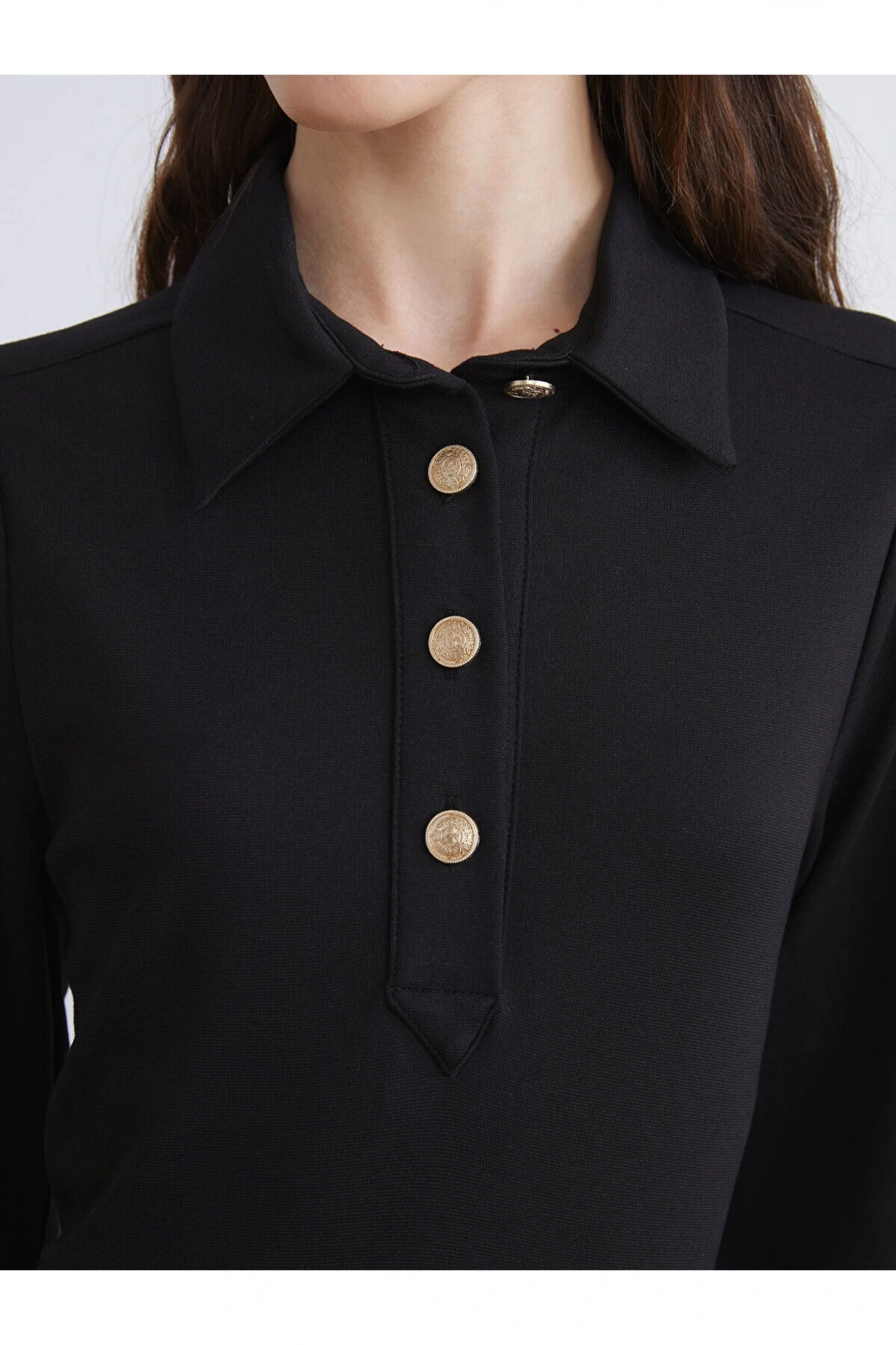 Gömlek Yaka Belden Oturtmalı Elbise