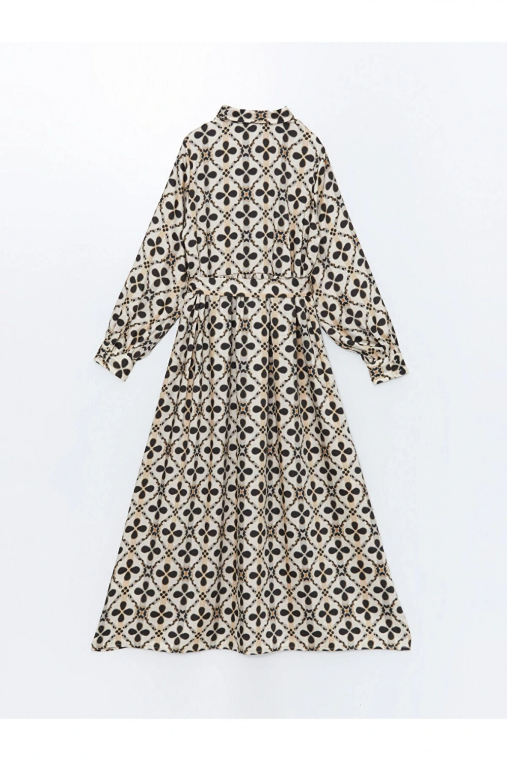 Gomlek Yaka Desenli Kadin Elbise - W4I555Z8