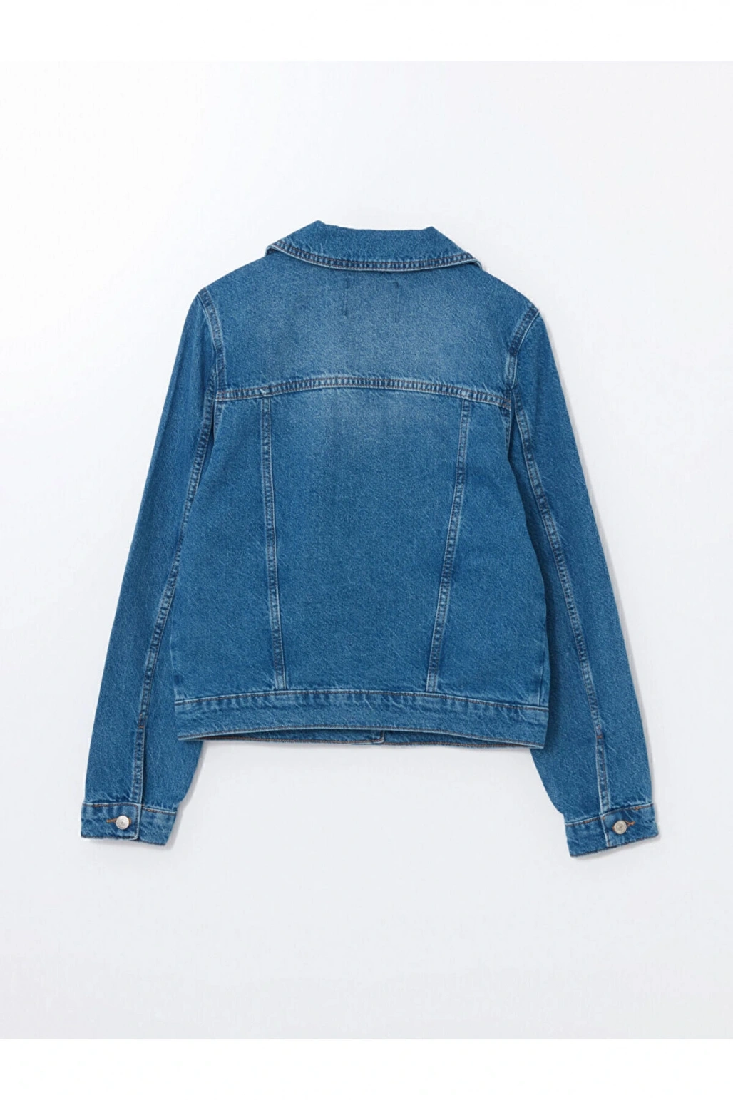 Gomlek Yaka Kadin Jean Ceket