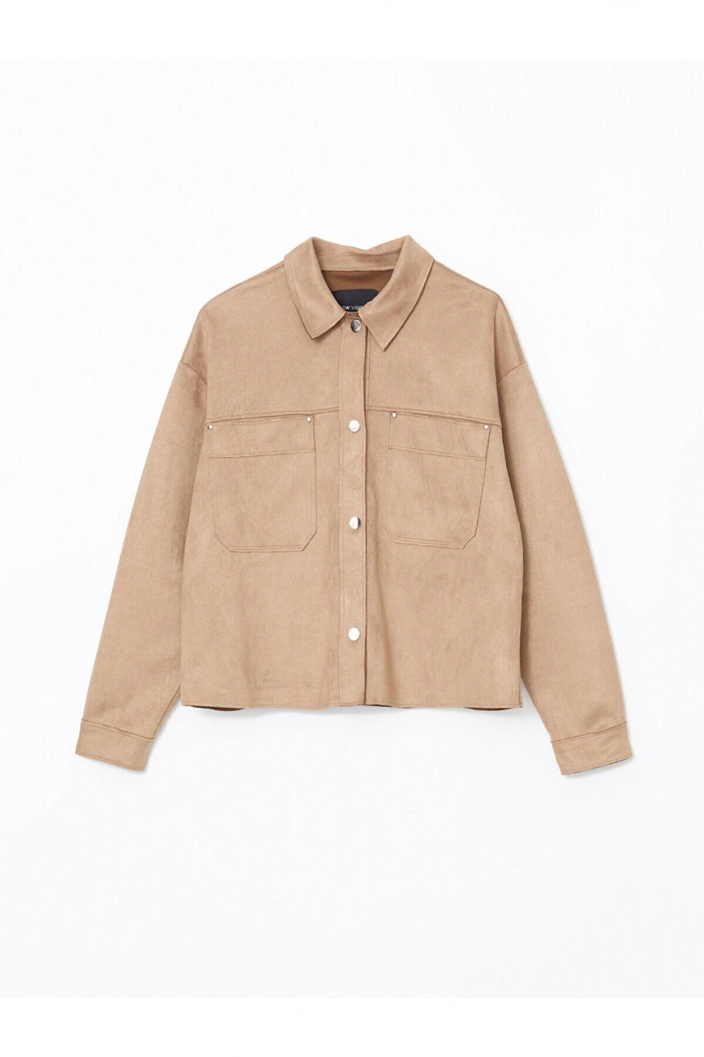 Gömlek Yaka Süet Kadın Ceket