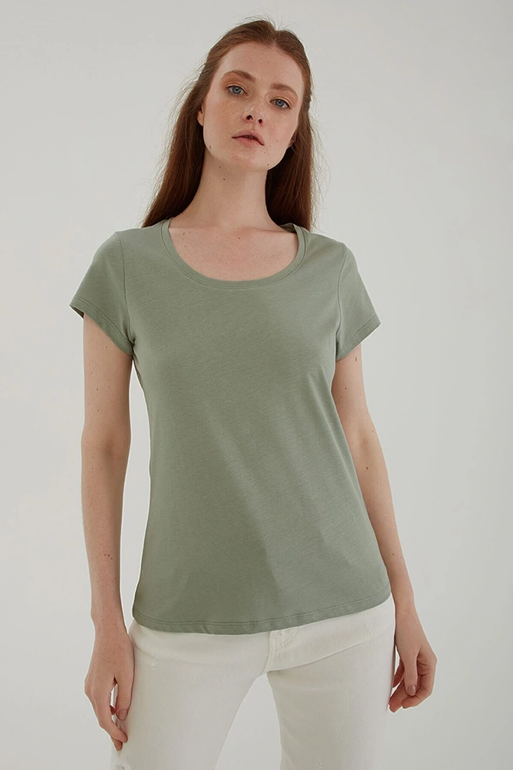 Havuz Yaka T-shirt Mint