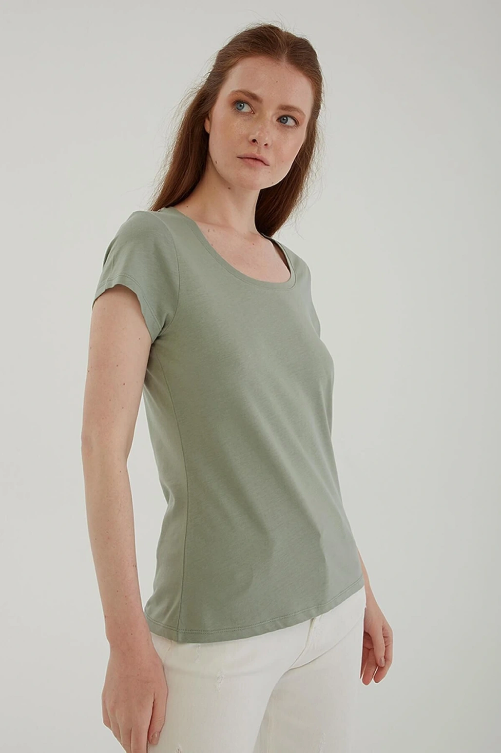 Havuz Yaka T-shirt Mint