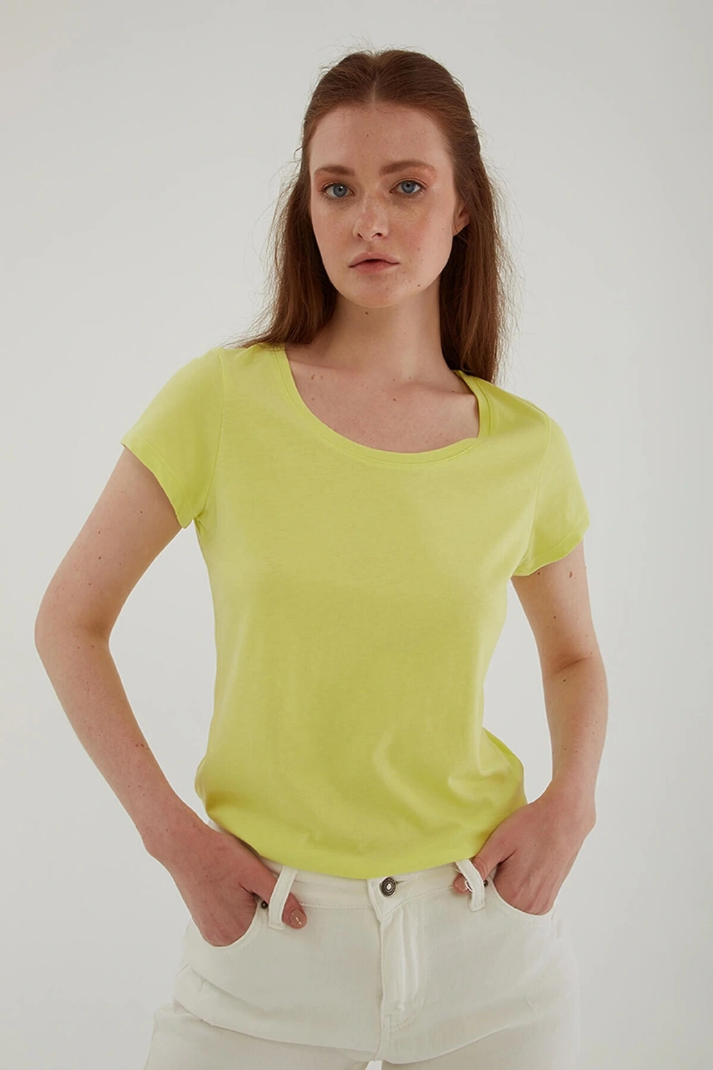 Havuz Yaka T-shirt Yeşil