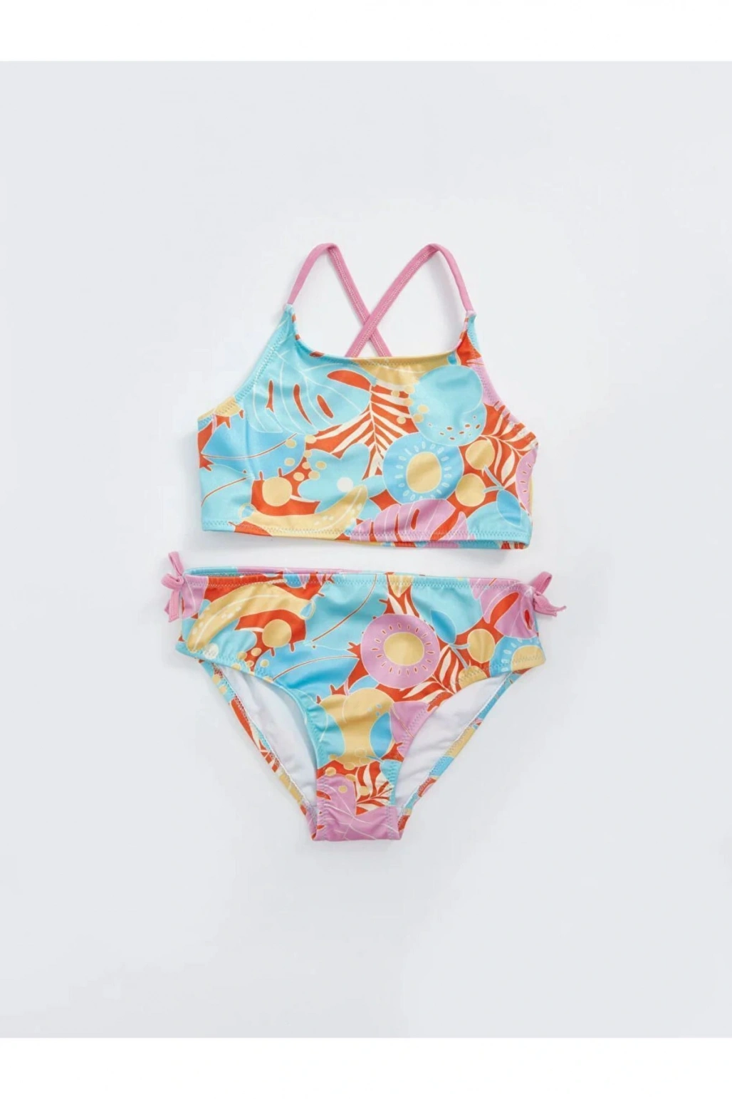 Hızlı Kuruyan Baskılı Kız Çocuk Bikini