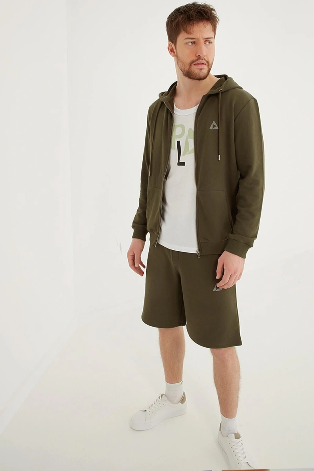 I Play Spor Sweatshirt Açık Zeytin