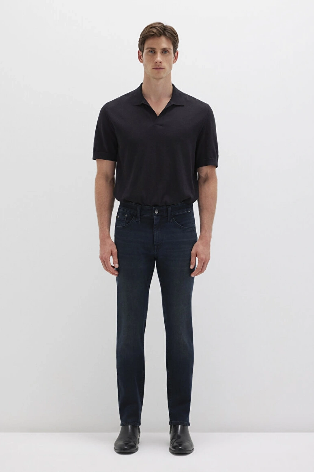 Jake Mavi Black Puslu Gece Mavisi Jean Pantolon