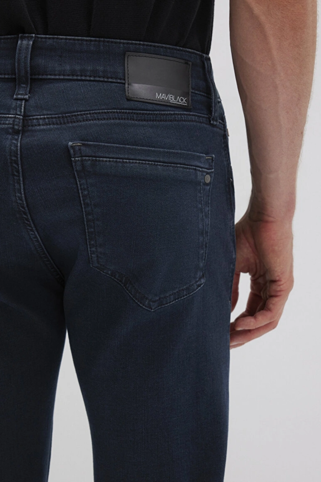 Jake Mavi Black Puslu Gece Mavisi Jean Pantolon