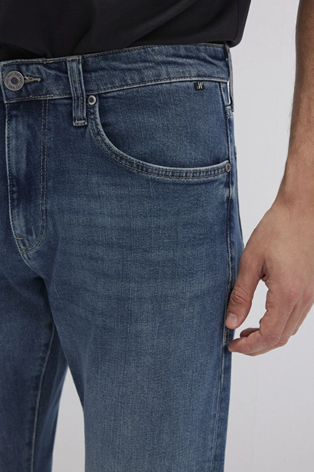 Jake Mavi Pro Indigo Puslu Comfort Jean Pantolon