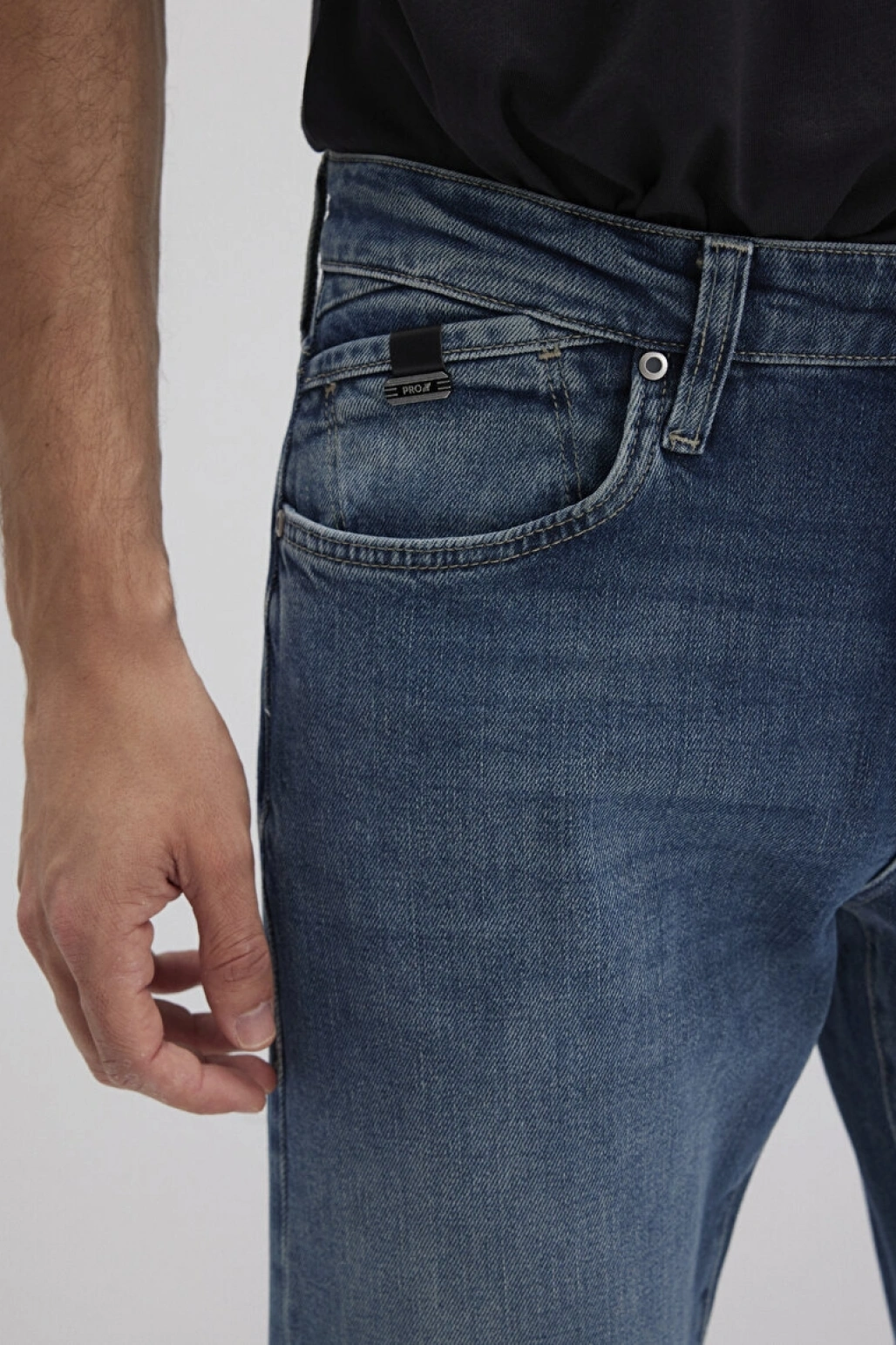 Jake Mavi Pro Indigo Puslu Comfort Jean Pantolon