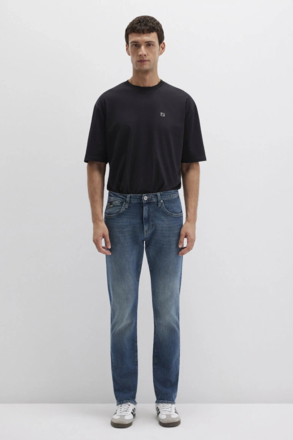 Jake Mavi Pro Indigo Puslu Comfort Jean Pantolon