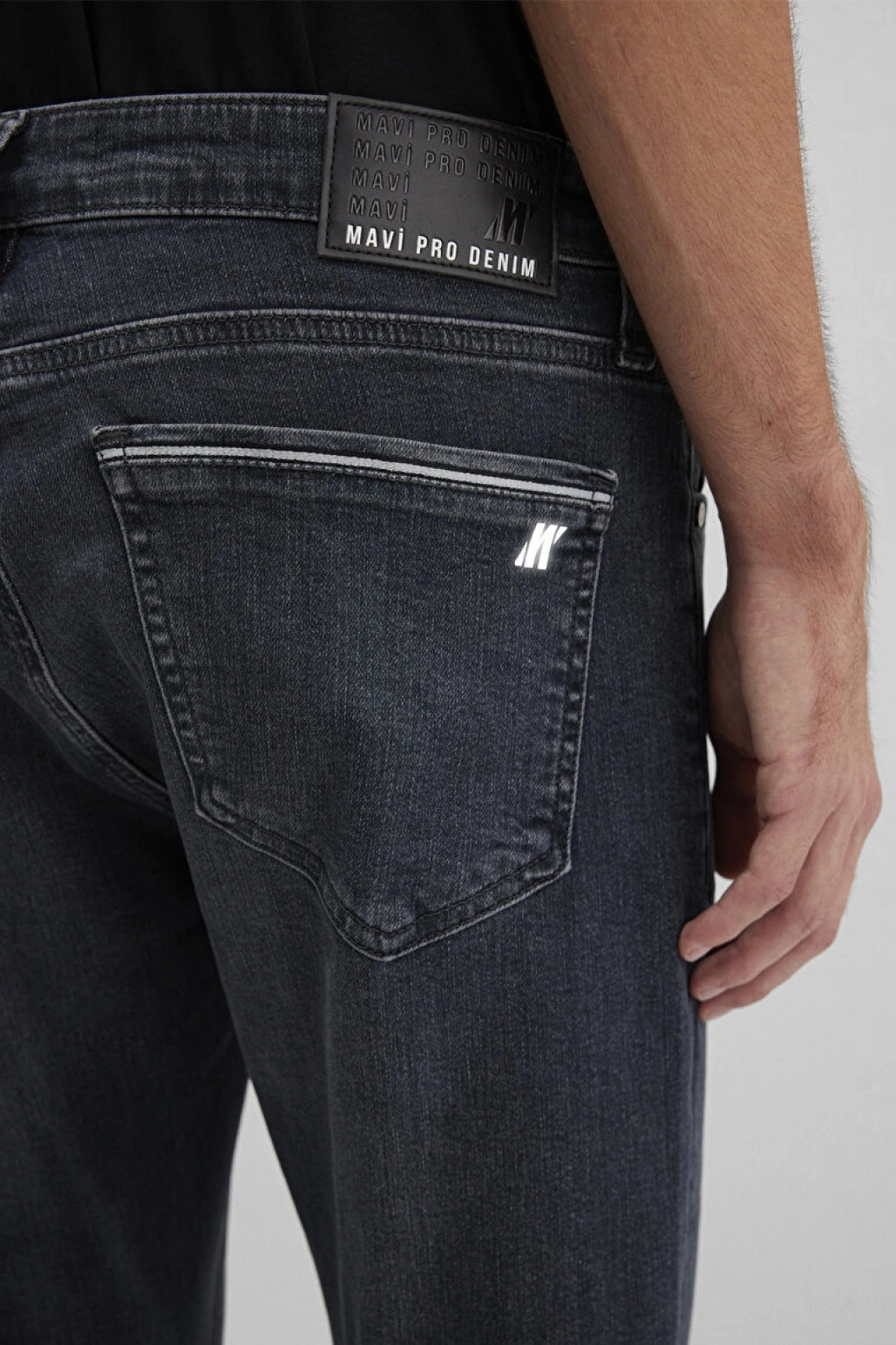 Jake Mavi Pro Vintage Koyu Gri Smoke Jean Pantolon