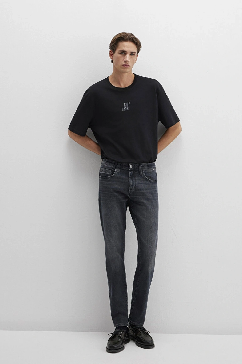 Jake Mavi Pro Vintage Koyu Gri Smoke Jean Pantolon