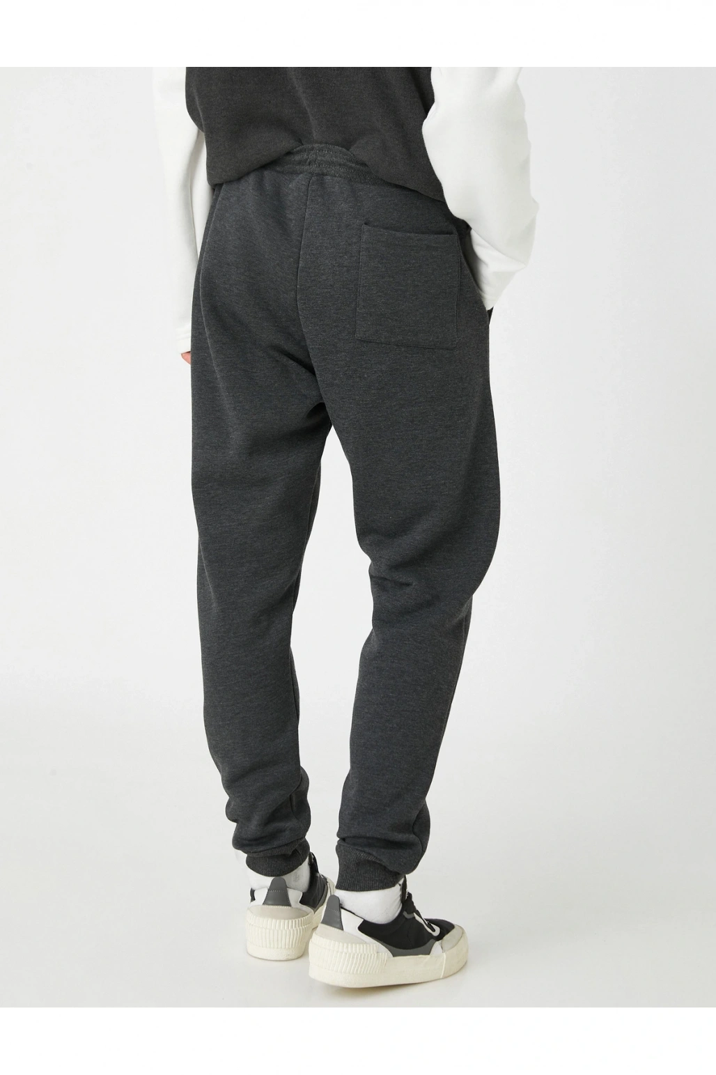 Jogger Eşofman Altı Beli Bağcıklı Şardonlu