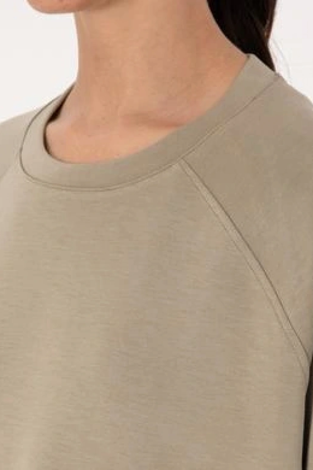 Kadın Açık Haki Sweatshirt