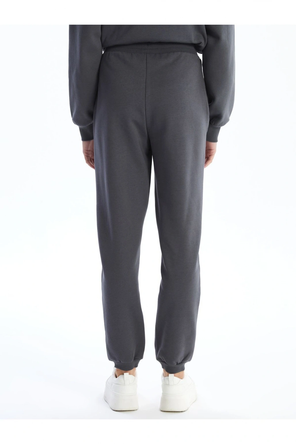 Kadın Beli Lastikli Düz Jogger Eşofman Altı