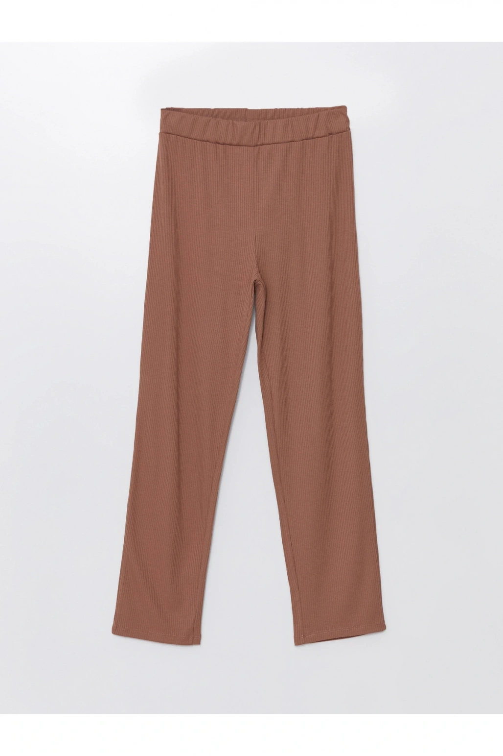 Kadın Beli Lastikli Düz Pantolon