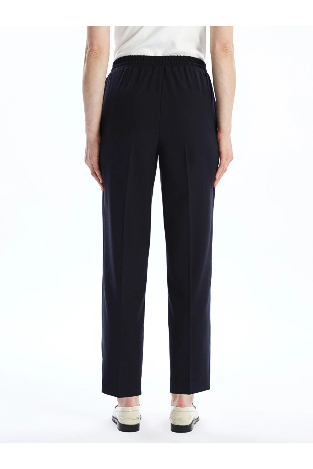 LCW Vision Lacivert Kadın Beli Lastikli Düz Pantolon