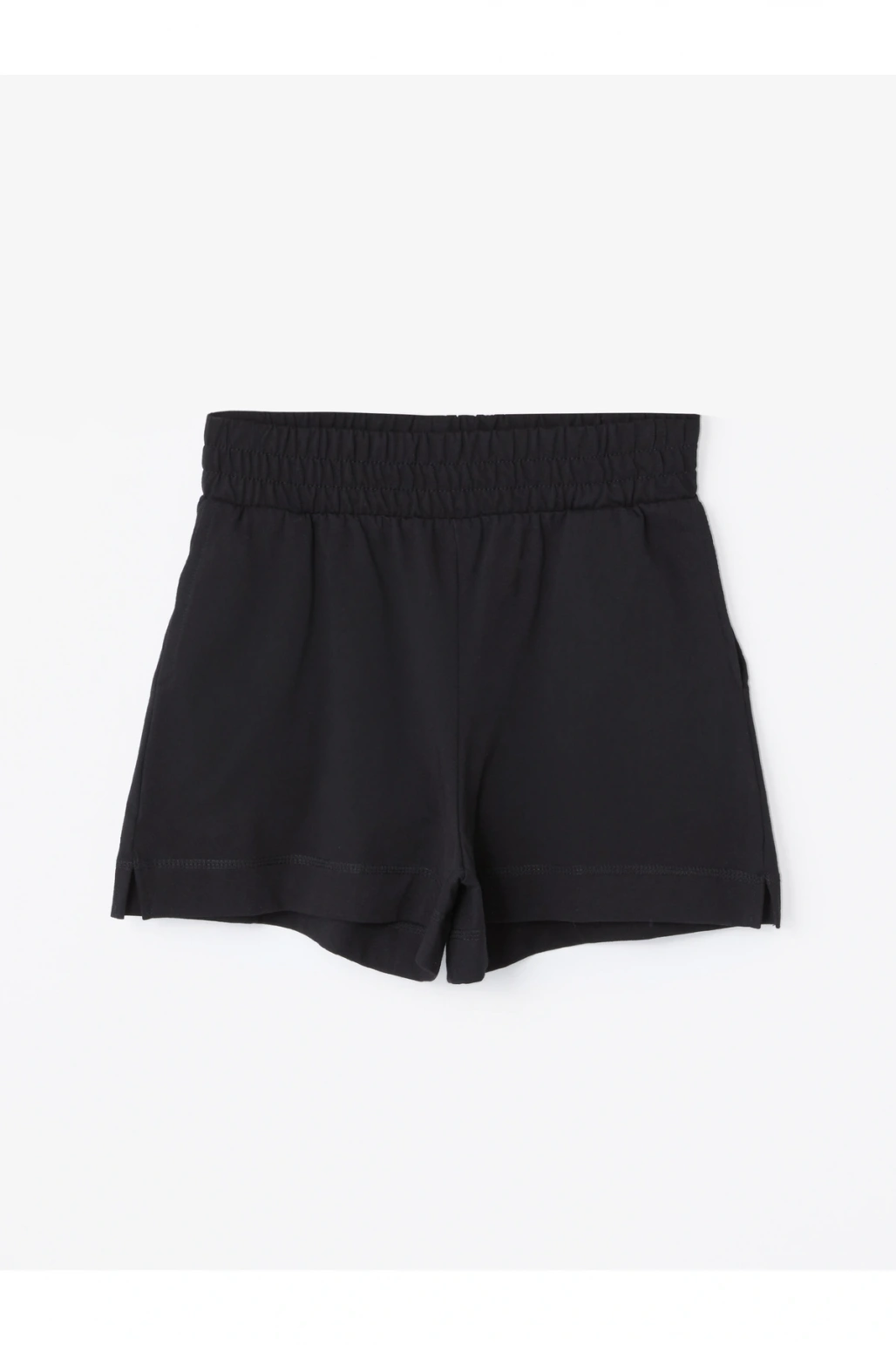 Kadın Beli Lastikli Düz Şort