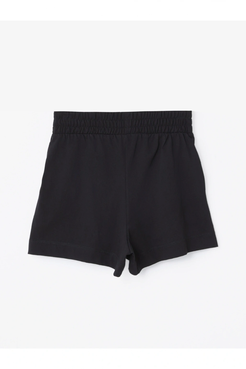 Kadın Beli Lastikli Düz Şort